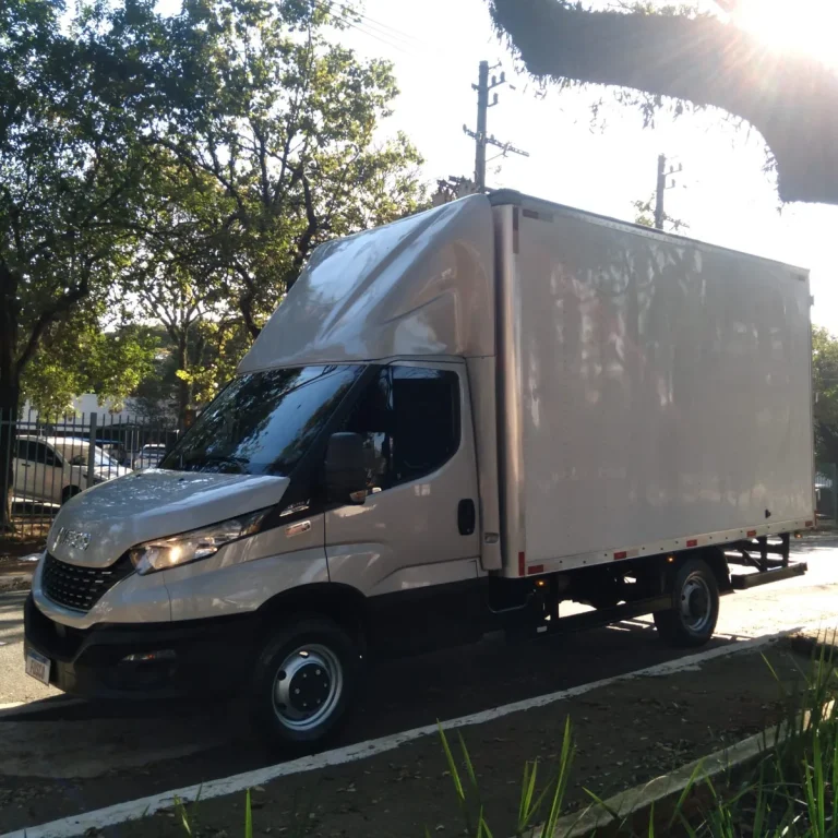 Caminhão Iveco Daily 35150 2021 Prata Baú Grande