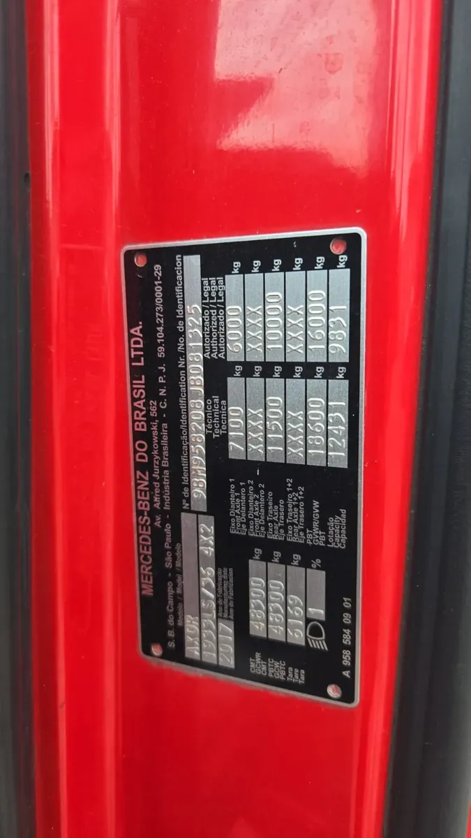 Mercedes-benz Axor 1933 2018 Leito